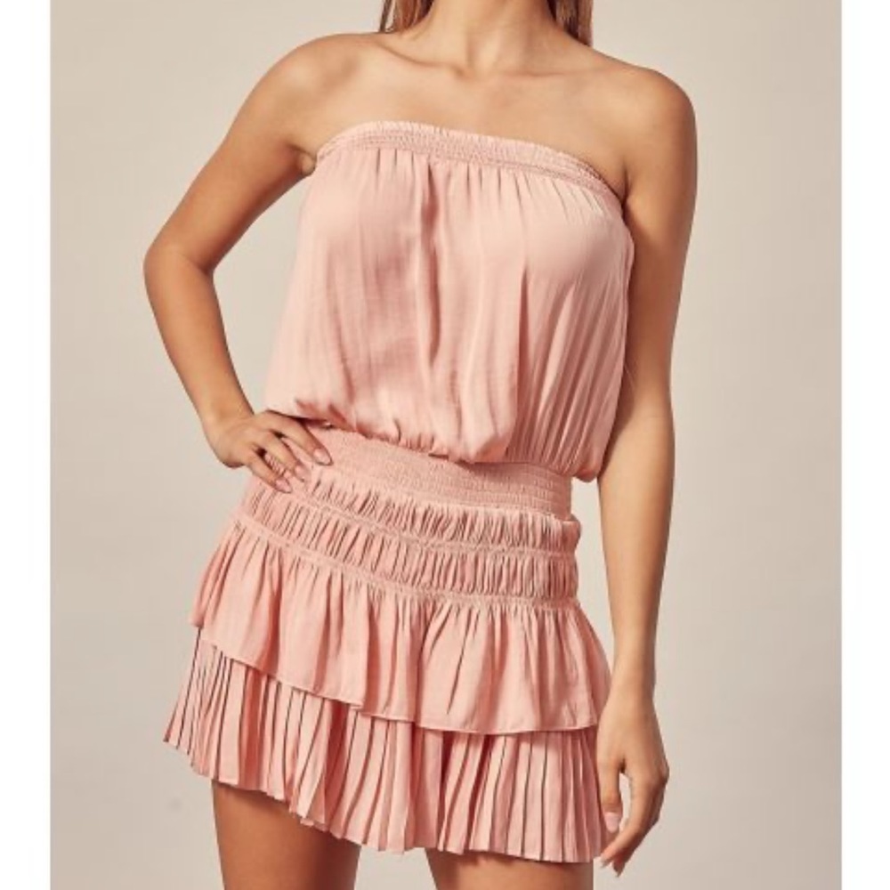 Mustard Seed Pink ruffle dress, worn once!